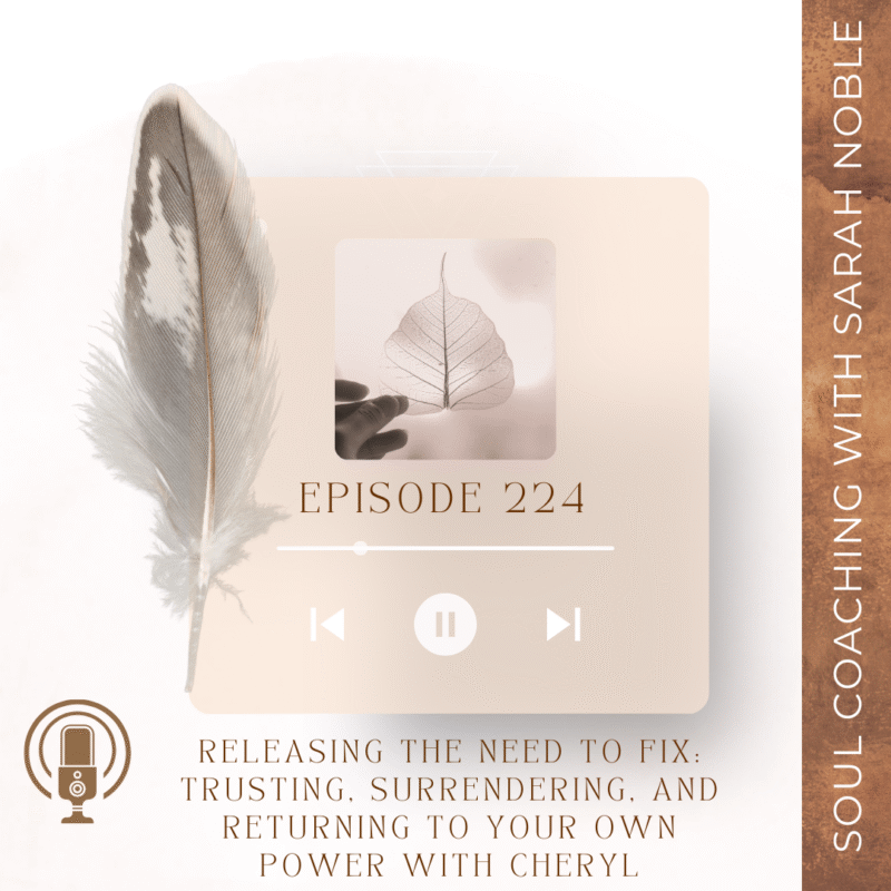 Episode 224: Releasing the Need to Fix: Trusting, Surrendering, and Returning to Your Own Power with Cheryl